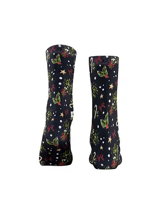 BURLINGTON | Socken FANCY CHRISTMAS 36-41 marine | dunkelblau